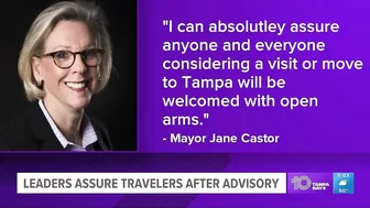 Tampa Bay area mayors say their city welcomes everyone amid state travel advisory