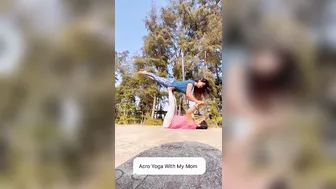 22/05/2023 Acro Yoga with My Super Flexible Mom | Yoga with Urmi Asha Pandya