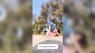 22/05/2023 Acro Yoga with My Super Flexible Mom | Yoga with Urmi Asha Pandya