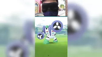 BLINDFOLDED Shiny Regigigas Last Ball Challenge! - Pokemon GO, #shorts