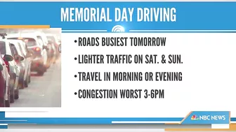 Drivers gear up for congested Memorial Day weekend travel