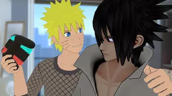 Naruto tries to get Sasuke to play games