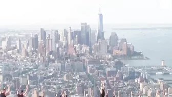 New York City fitness class brings yoga up 100 stories in the air | USA TODAY