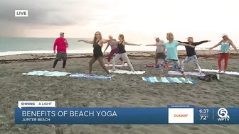 The benefits of beach yoga in Jupiter