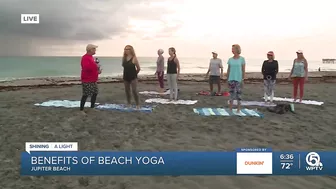 The benefits of beach yoga in Jupiter