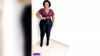 Latest curvy women shorts haul,Plus size model fashion trend