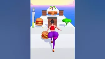 Twerk Race 3D | Eat your big ass and go to the butt race! #shorts