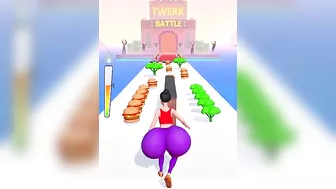 Twerk Race 3D | Eat your big ass and go to the butt race! #shorts