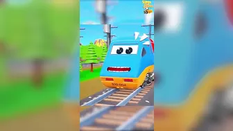 #Shorts Trains vs Lava Crossing Compilation - Funny Trains 3D Cartoons | Super Car Games