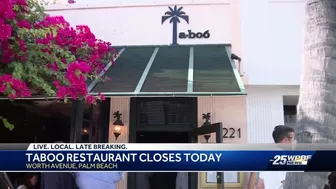 Ta-boo restaurant on Palm Beach closes its doors after 82 years in business