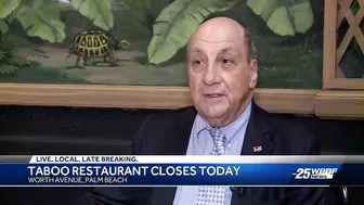 Ta-boo restaurant on Palm Beach closes its doors after 82 years in business