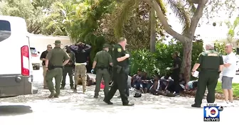 Officials take at least 19 migrants into custody in Pompano Beach