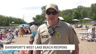 Davenport's West Lake Beach reopens