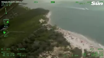 Reckless driver arrested after near miss with families on Florida Beach