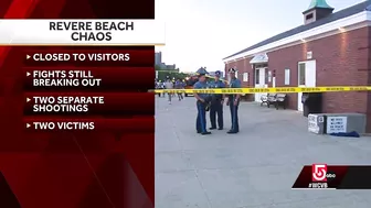 Violent night at Revere Beach: 2 shootings, several fights