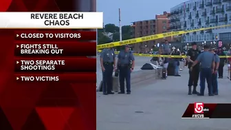 Violent night at Revere Beach: 2 shootings, several fights