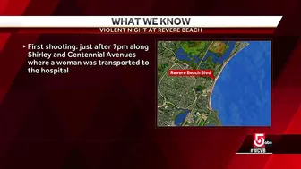 Violent night at Revere Beach: 2 shootings, several fights