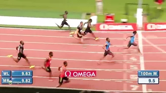 Fred Kerley VS. Trayvon Bromell & Yohan Blake || 2023 Diamond League Rabat Men's 100 Meters