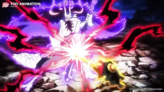 Luffy Hits Kaido With Roc Gun | One Piece