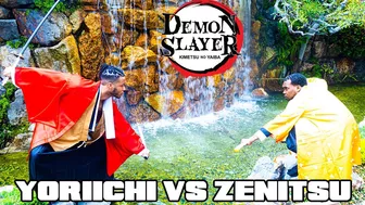 THE ANIME BATTLE FOR THE AGES! ZENITSU VS YORIICHI! DEMON SLAYER FIGHT SCENE