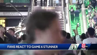 Watch Celtics fans celebrate wild Game 6 win outside TD Garden