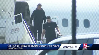 Celtics fans greet team at airport after Game 6 win in Miami