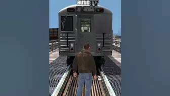 Getting hit by Damn Train in GTA games! #gtaevolution