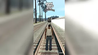 Getting hit by Damn Train in GTA games! #gtaevolution