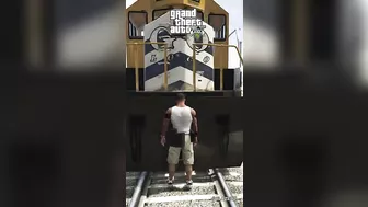 Getting hit by Damn Train in GTA games! #gtaevolution