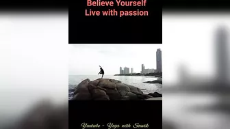 Believe Yourself #shorts #short #motivational #motivation #yoga #seabeach