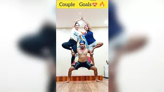 OUTSTANDING ACROBATIC YOGA BY INDIAN COUPLE????||#yoga #shorts #sanak #trending