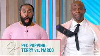 Pecs Bounce Challenge: Terry Crews vs. Marco Glorious | Sherri Shepherd