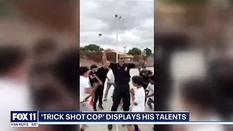 Trick Shot Cop shows off skills in Long Beach