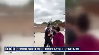 Trick Shot Cop shows off skills in Long Beach