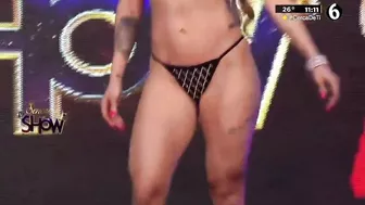 Aleida Garza en bikini y su pasarela en señorita es show. 30-05-2023