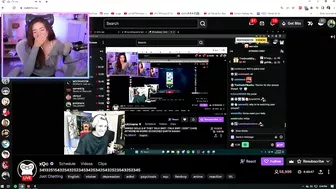 Pokimane checks xQc stream...