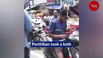 TN man takes bath on road for Instagram reel, fined Rs 3500