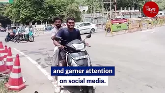 TN man takes bath on road for Instagram reel, fined Rs 3500