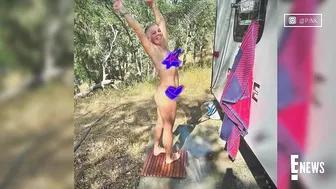 Pink Posts Nude Photo of Herself Showering Outdoors on Instagram | E! News