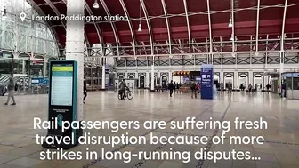 Rail passengers suffer fresh travel disruption after strikes over pay, jobs and conditions