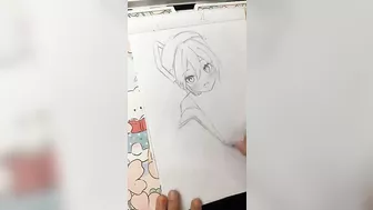 timelapse drawing anime shorts #drawsoeasyanime #timelapsedrawing #drawing #adorable