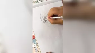 Simple strokes anime | Draw so easy Anime #drawsoeasyanime #shorts #drawing #art