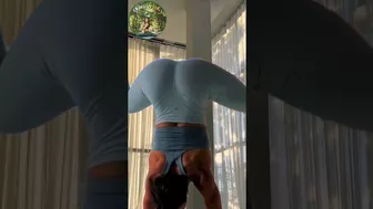 Morning Yoga Stretching Handstand Straddle #shorts