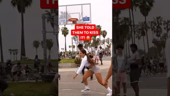 Trash talking 2v2 at Venice beach basketball courts with @NotAirJordan