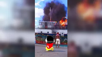 NOBITA SAW A DESTROYED SHIP IN BEACH ???? [ PART-22 ] GTA5 TELUGU #shorts #short #gta5 #shinchan