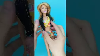 Así hago un Bikini para Barbie ????????️ #shorts #outfit #manualidades #viral #genial