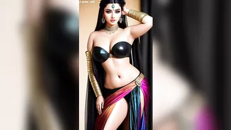 Indian models belly dancer AI generated | Indian women #saree #lookbook #bikini #beautiful #ai룩북