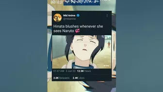 Hinata blushes whenever she sees Naruto ????| Naruto #naruto #narutoshippuden #anime