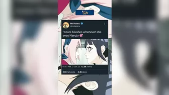 Hinata blushes whenever she sees Naruto ????| Naruto #naruto #narutoshippuden #anime