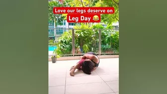 Leg needs love after a #legday ????#stretching #stretch #yoga #youtubeshorts #youtubevideo #youtube